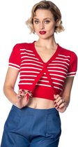 Dancing Days - SAILOR STRIPE Top - S - Rood