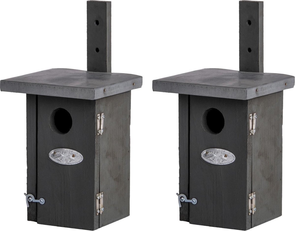 2x Winterkoning nestkasten / vogelhuisjes 25,2 cm - Vogelhuisjes