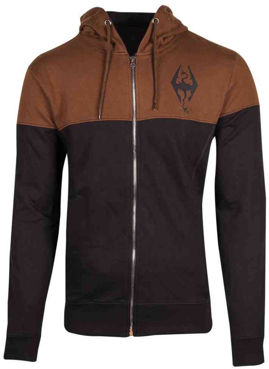 The Elder Scrolls V: Skyrim - The Dragon Vest met capuchon - S - Bruin/Zwart