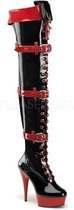 Funtasma Kniehoge laarzen -36 Shoes- MEDIC-3028 US 6 Rood/Zwart