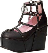 Demonia Sleehakken -40 Shoes- POISON-25-1 US 10 Zwart