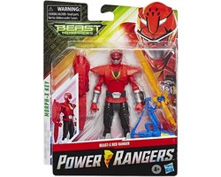 Power Rangers  beast-x Red Ranger Speelgoed actiefiguur - Speelfiguur  - 16cm