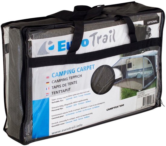 Eurotrail Camptex Tenttapijt - 350 x 400 cm- Navy van Eurotrail — afbeelding 2