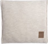 Knit Factory Maxx Sierkussen - Beige - 50x50 cm - Inclusief kussenvulling