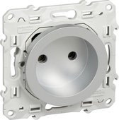 Stopcontact - Inbouw - Aluminium - Odace - Schneider Electric - S530033