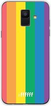 Samsung Galaxy A6 (2018) Hoesje Transparant TPU Case - #LGBT #ffffff