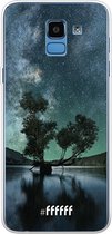 Samsung Galaxy J6 (2018) Hoesje Transparant TPU Case - Space tree #ffffff