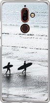 Nokia 7 Plus Hoesje Transparant TPU Case - Surfing #ffffff