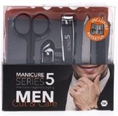 Manicure set | mannen | manicure nageverzorging | set van 5 + reisetui