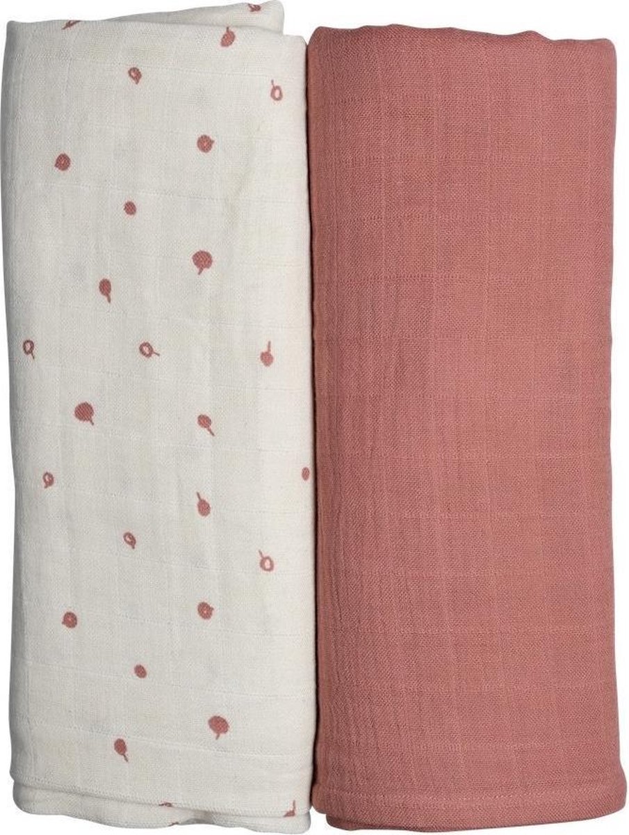 Fabelab Swaddle 2pack 120 x 120 cm | Wild Berry
