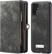 CaseMe - Huawei P30 Pro hoesje - 2 in 1 Wallet Book Case - Zwart