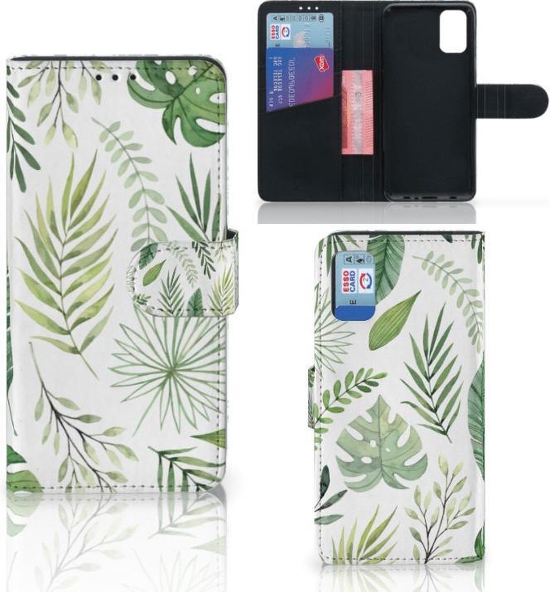 Samsung Galaxy A41 Hoesje Leaves