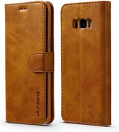 Luxe Book Case - Samsung Galaxy S8 Hoesje - Bruin