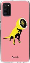 Casetastic Samsung Galaxy A41 (2020) Hoesje - Softcover Hoesje met Design - Lemon Dog Print