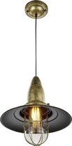 LED Hanglamp - Hangverlichting - Trion Fisun - E27 Fitting - Rond - Oud Brons - Aluminium