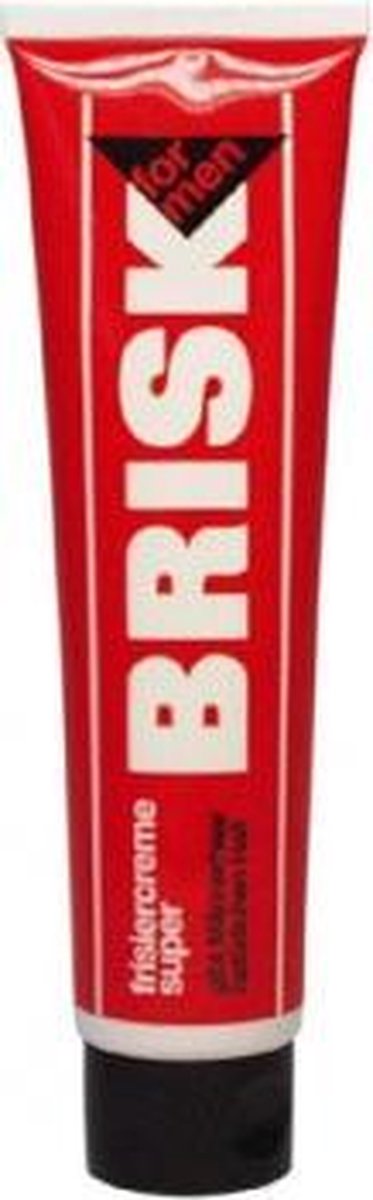 BRISK Frisiercrème Super – 100 ml – Haarcrème voor Mannen – Natuurlijke Hold zonder Glans – Flexibele Styling – Makkelijk Uitwasbaar