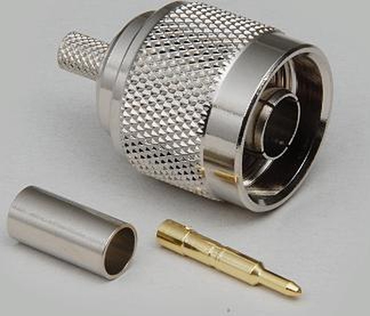 BKL Electronic 0404002 0404002 N-connector Stekker, recht 50 Ω 1 stuk(s)