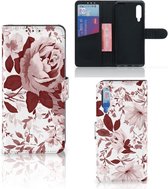 Bookcase Xiaomi Mi 9 GSM Hoesje Watercolor Flowers