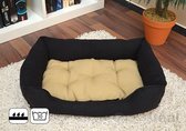 Dierenbed slank s INVER's beige-zwart