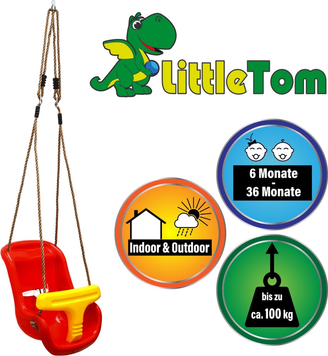 Little Tikes 2-in-1 groeischommel - blauw