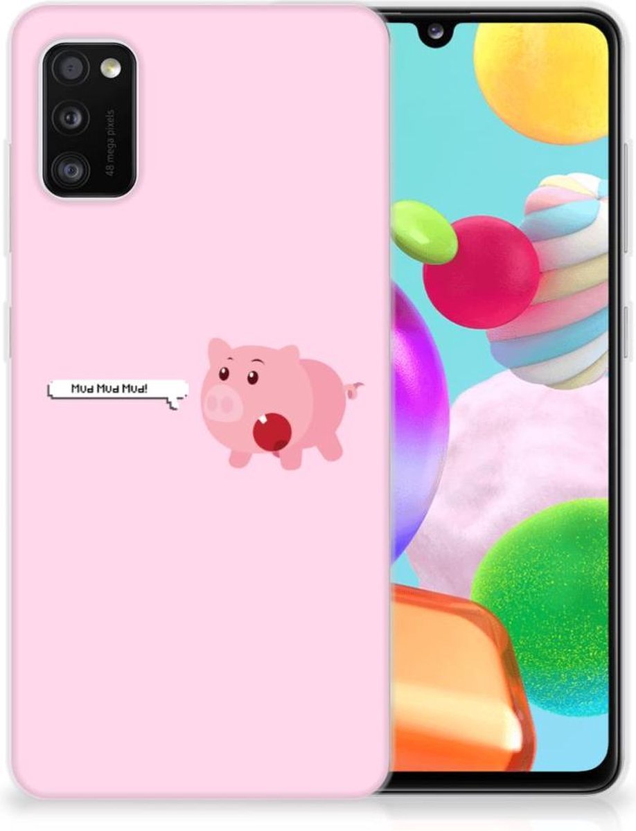 Samsung Galaxy A41 Telefoonhoesje met Naam Pig Mud