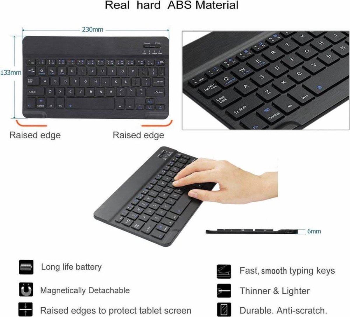 Garderobe Staat barsten iPad Pro 11 toetsenbord zwart klein | bol