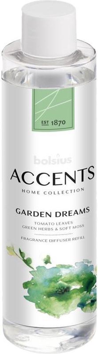 Bolsius Accents diffuser 200 ml refill garden dreams