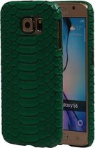 Groen Slang Hardcase Backcover Samsung Galaxy S6 Cover