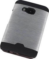 Lichte Aluminium Hardcase voor HTC One M9 Zilver