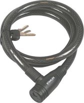 Stahlex Kabelslot inclusief 3 Sleutels - Ø 15 mm x 1400 mm - Zwart