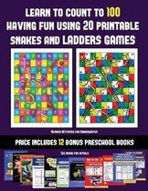 Number Activities for Kindergarten (Learn to count to 100 having fun using 20 printable snakes and ladders games)