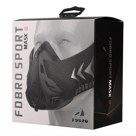 FDBRO Sport Mask 3 - Sportmasker - Trainingsmasker - Medium - Akor Fit