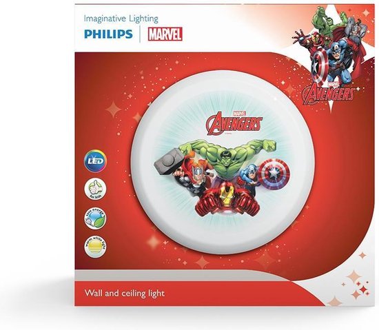 Philips Avengers - Plafonnière - 4 Lichtpunten - blauw - 4 x 225lm | bol.com