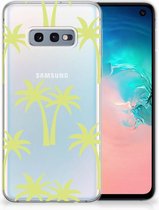 Geschikt voor Samsung Galaxy S10e Uniek TPU Hoesje Palmtrees