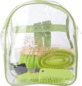 Harry's Horse Backpack grooming kit Green | antreciet | Poetskist paard