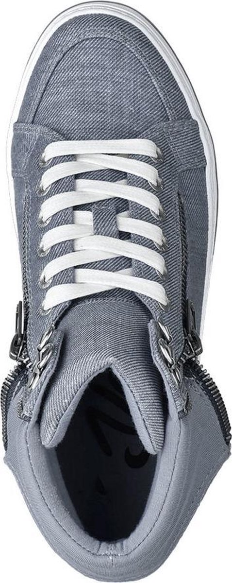 Venice Dames Grijze halfhoge sneaker sierrits Maat 37 bol