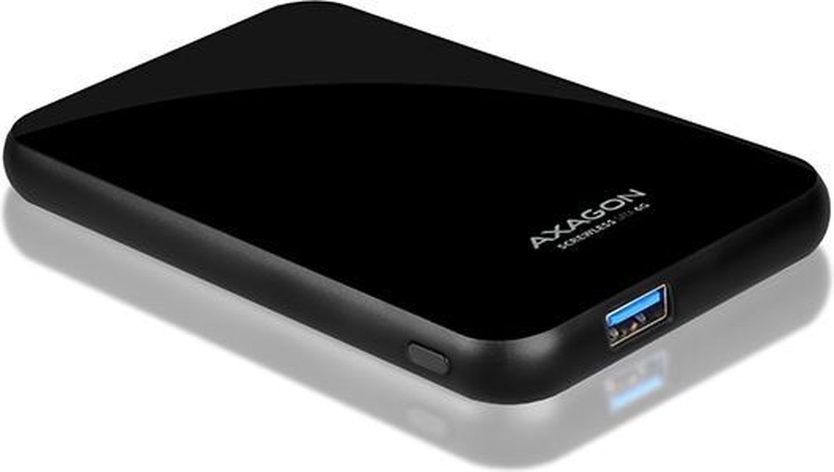 Axagon EE25-S6B behuizing voor opslagstations 2.5'' HDD-/SSD-behuizing Zwart