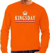 Grote maten Koningsdag sweater Kingsday - oranje - heren - koningsdag outfit / kleding / trui XXXXL