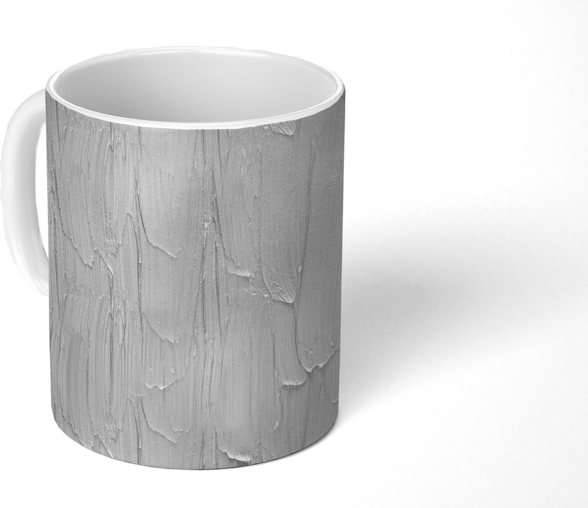 Mok - Verf - Patronen - Grijs - Mokken - 350 ML - Beker - Uitdeelcadeautjes