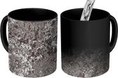 Magische Mok - Foto op Warmte Mokken - Roest print - Zilver - Patronen - Magic Mok - Beker - 350 ML - Uitdeelcadeautjes