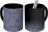 Magische Mok - Foto op Warmte Mokken - Mandala - Patronen - Vintage - Magic Mok - Beker - 350 ML - Uitdeelcadeautjes