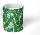 Mok - Patronen - Bladeren - Palm - Mokken - 350 ML - Beker - Uitdeelcadeautjes