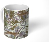 Mok - Jungle - Luipaard - Vintage - Patroon - Mokken - 350 ML - Beker - Uitdeelcadeautjes