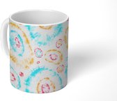 Mok - Verf - Patroon - Tie dye - Mokken - 350 ML - Beker - Uitdeelcadeautjes