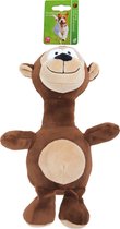Boon hondenspeelgoed aap pluche met piep, 25 cm.