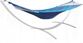 Hangmat standaard wit tot 220 kg - inc blauw-paarse hangmat 220 x 160 cm