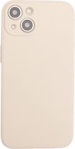 Apple iPhone 13 - Beige Siliconen Hoesje Cover - Beige iPhone 13 hoesje