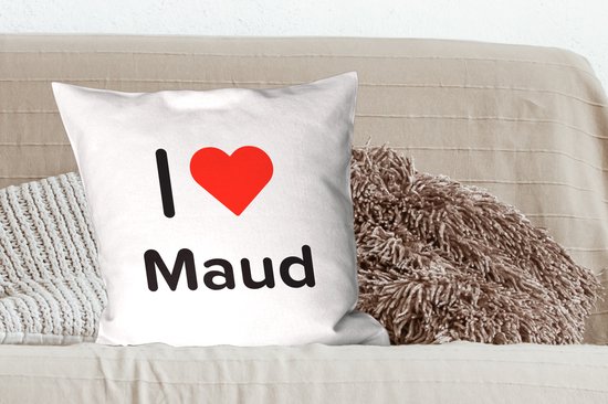 Coussins Coussins décoratifs - Oreillers Salon - 60x60 cm - J'aime - Maud - Fille