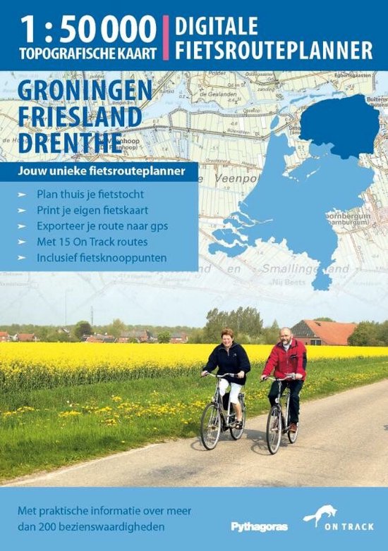 Cover van het boek 'Digitale fietsrouteplanner  / Groningen, Friesland, Drenthe' van On Track