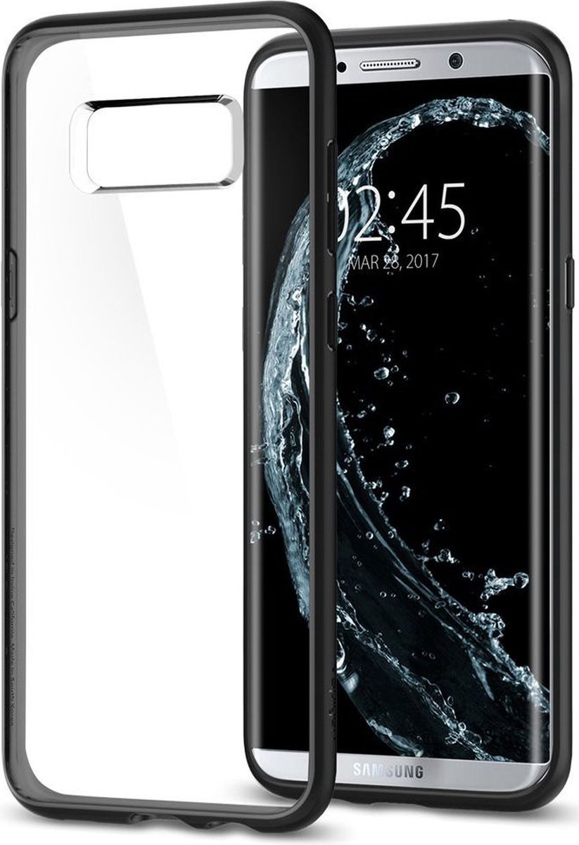 Spigen Ultra Hybrid Hoesje Samsung Galaxy S8 Plus Mat Zwart